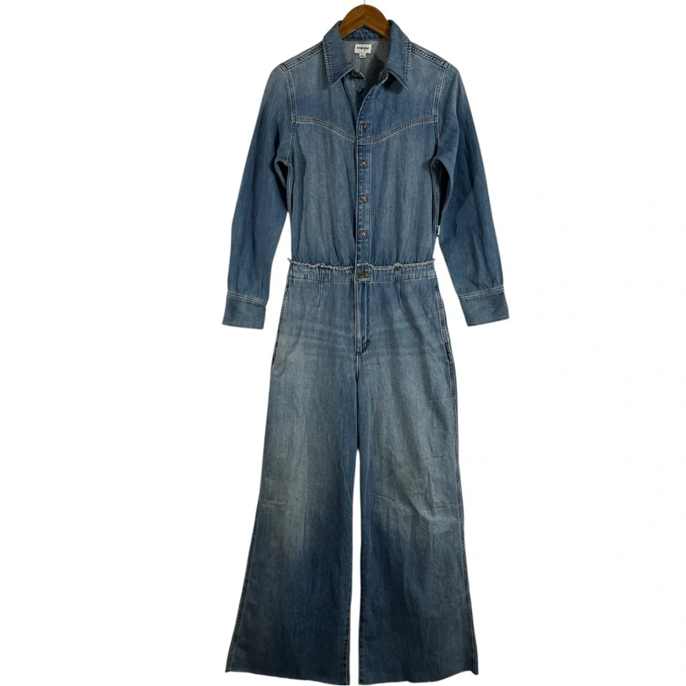NWT Wrangler Radiating Coveralls Wideleg Denim Jumpsuit size Small